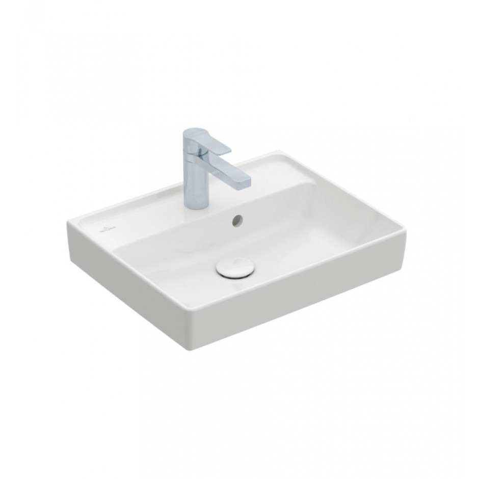 Villeroy & Boch Collaro Umywalka meblowa z otworem, z przelewem 50x40 biała - 822065_O1
