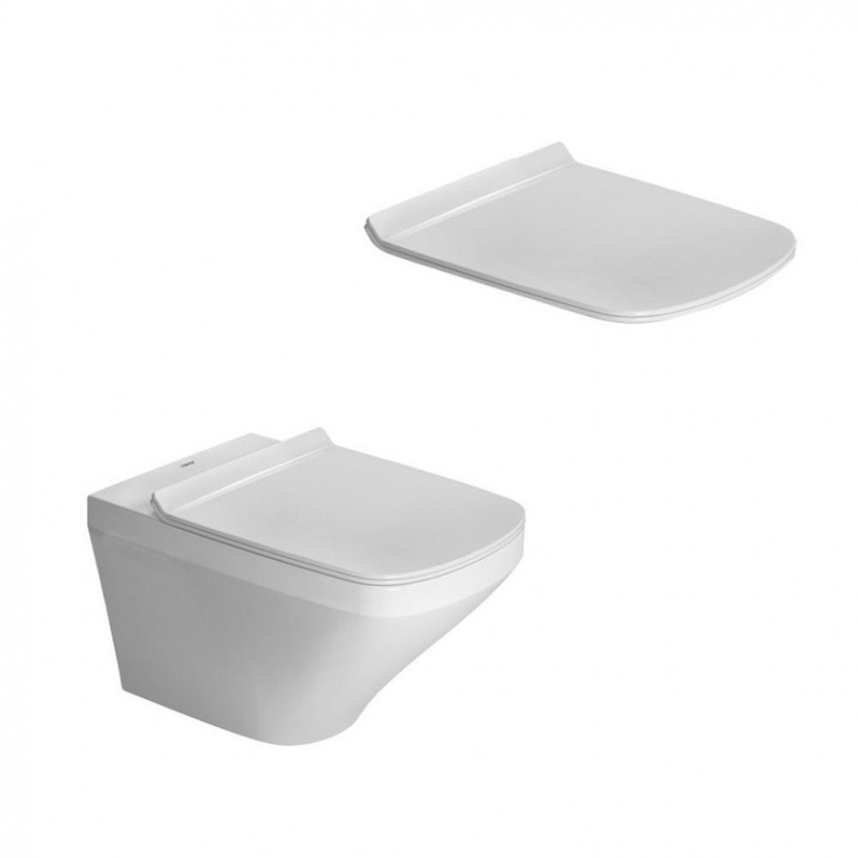 Duravit DuraStyle zestaw miska WC wisząca bezrantowa + deska w/o (2551090000+006379000) - 572157_O1