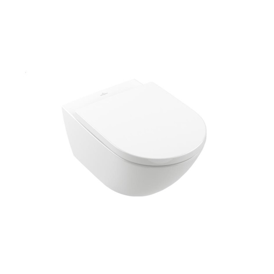 Villeroy & Boch Subway 3.0 Miska WC lejowa bez kołnierza wewnętrznego 370 x 560 mm Weiss Alpin - 827418_O1