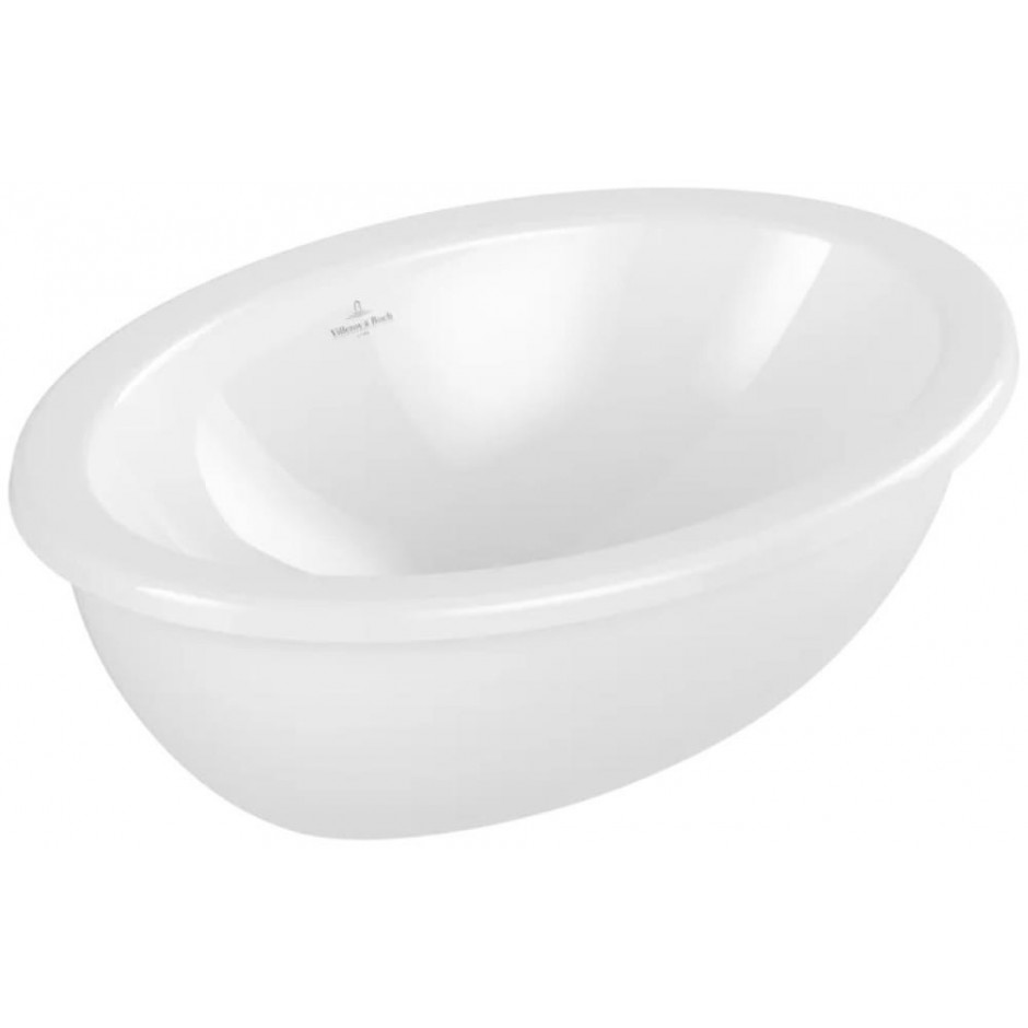 Villeroy & Boch Loop&Friends umywalka wpuszczana w blat 50,5x36 cm z przelewem z powłoką CeramicPlus - 846647_O1