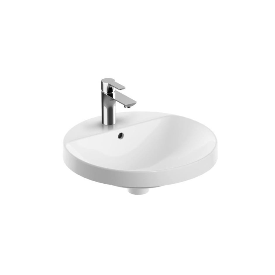 Geberit VariForm umywalka wpuszczana w blat okrągła 48cm z otworem na baterię - 880903_O1