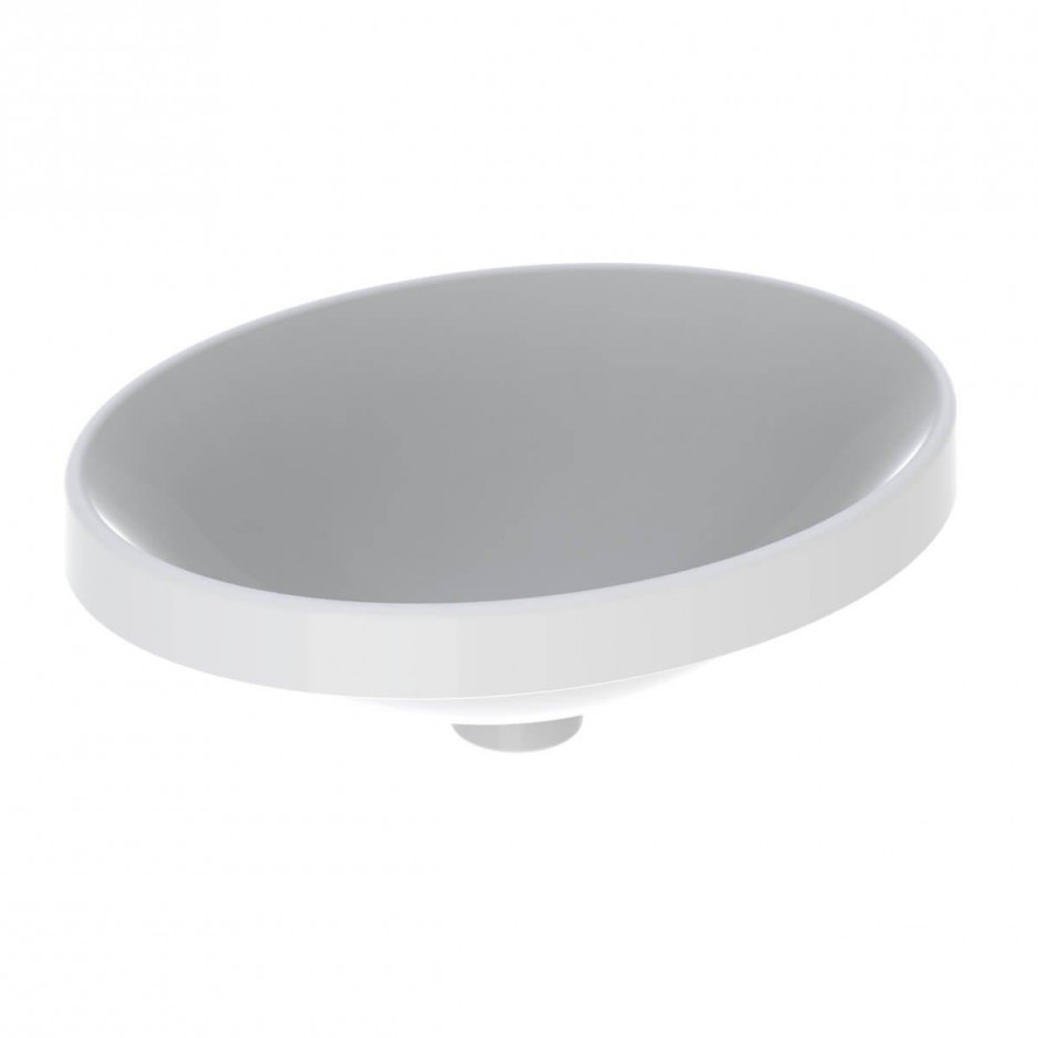 Geberit VariForm Umywalka wpuszczana w blat, owalna, 50 cm, bez przelewu - 880906_O1