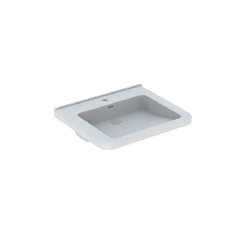 Geberit Selnova Comfort Square umywalka dla osób niepełnosprawnych 65x52,5 z otworem, z przelewem - 880953_O1