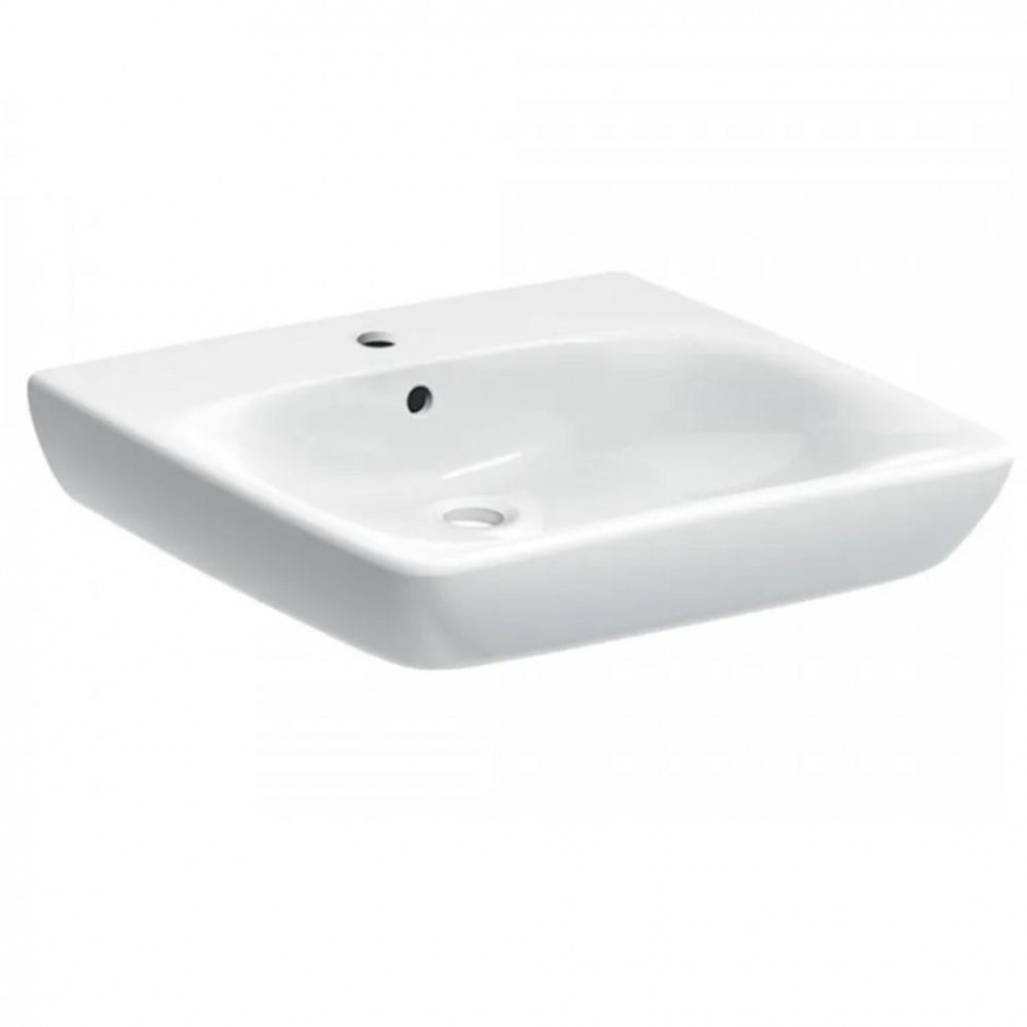 Geberit Selnova Comfort umywalka dla niepełnosprawnych 60 cm z przelewem, z otworem - 881043_O1