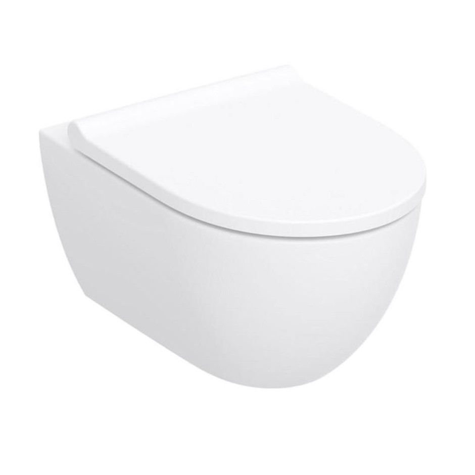 Geberit Acanto miska WC wisząca lejowa z deską WC biała - 882070_O1