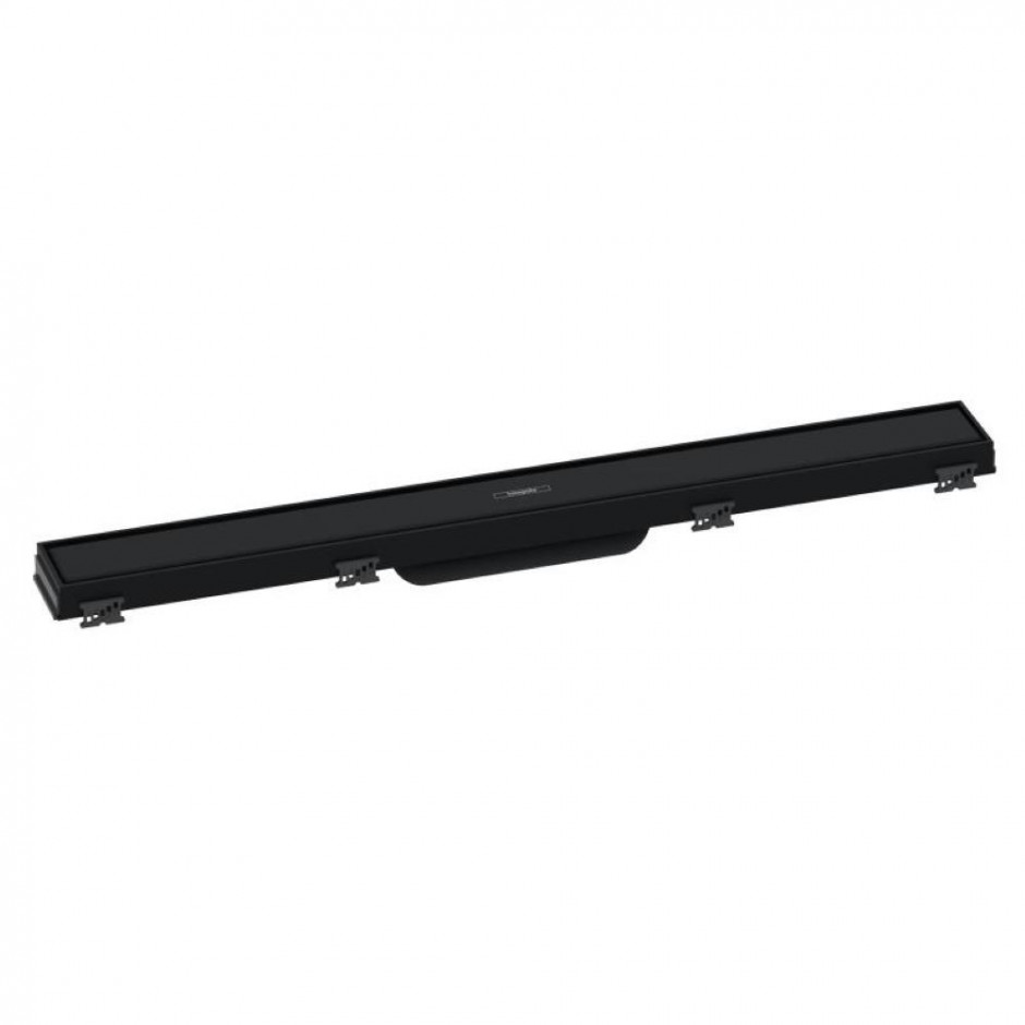 Hansgrohe RainDrain Match Element zewnętrzny odpływu ze stelażem o regulowanej wysokości 70 cm czarny mat - 828883_O1