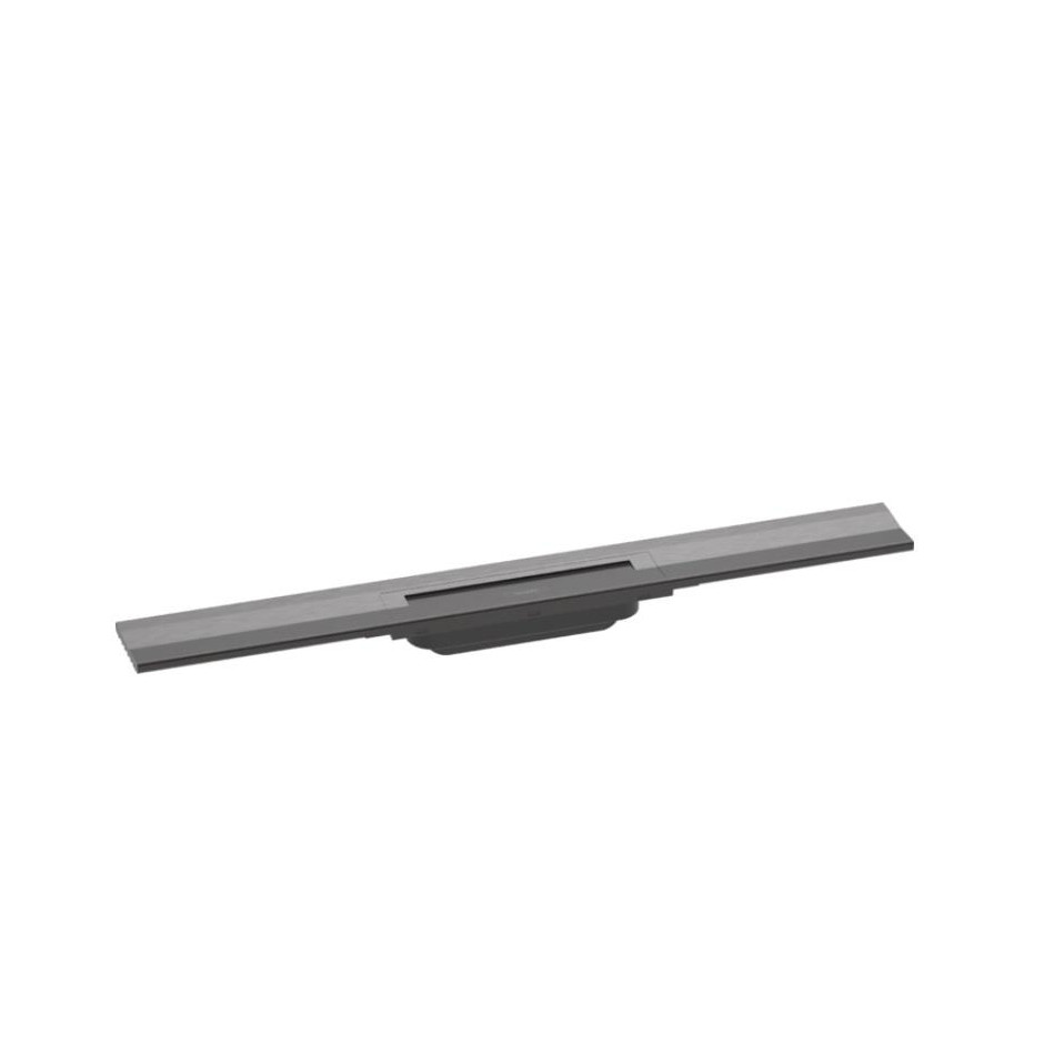 Hansgrohe RainDrain Flex element zewnętrzny odpływu 70 cm przyścienny czarny chrom szczotkowany - 828948_O1
