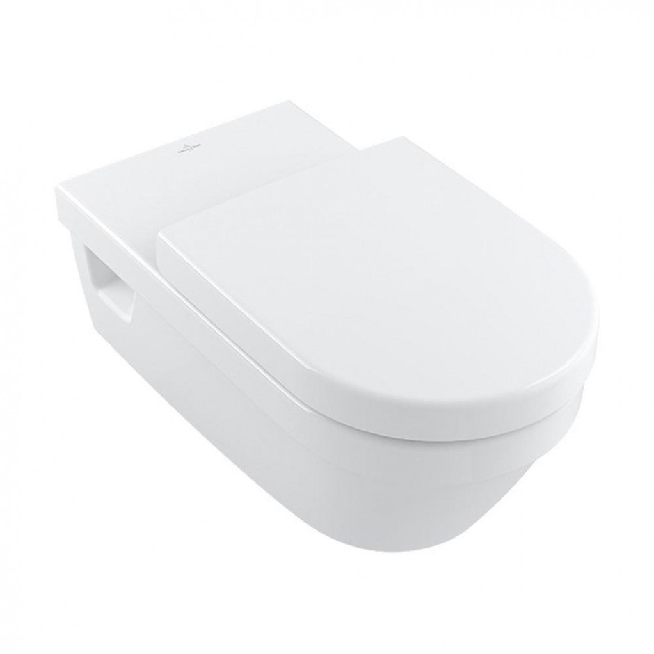 Villeroy & Boch Architectura miska WC wisząca, odpływ poziomy, nie nadaje się do montażu ze spłuczkami ciśnieniowymi - 793391_O1