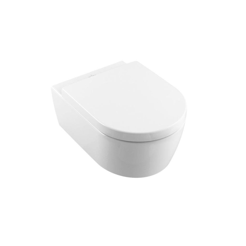 Villeroy & Boch Avento Combi-Pack miska WC DirectFlush 5656 R0 XX, Deska sedesowa z zawiasami QuickRelease i SoftClosing 9M77 C1 01, odpływ poziomy - 770336_O1