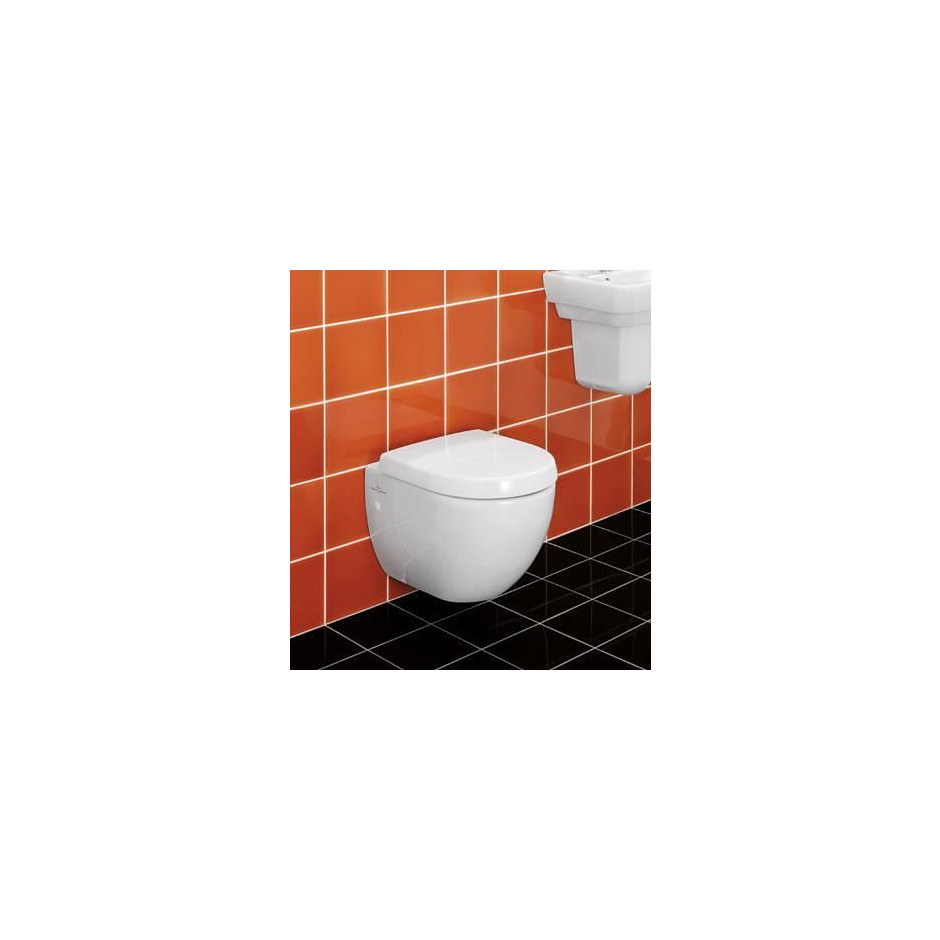 Villeroy & Boch Aveo miska WC wisząca, 400 x 590 mm, Star White Ceramicplus - 13663_O3
