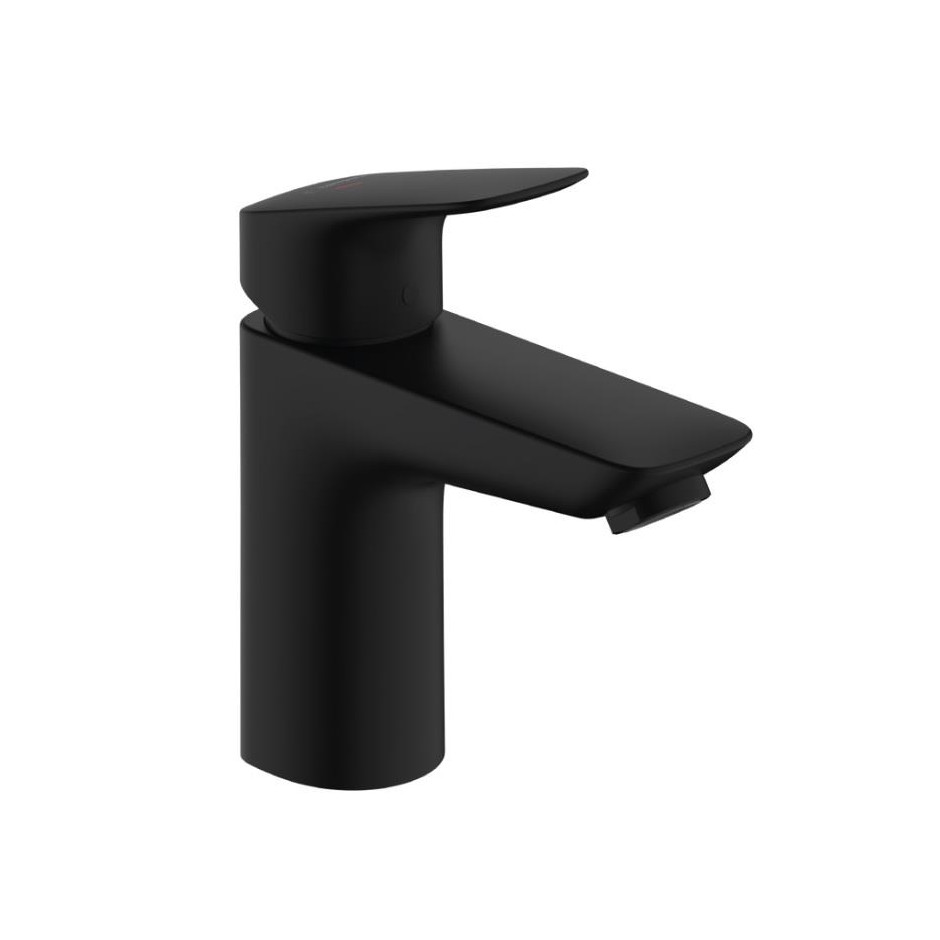 Hansgrohe Logis Jednouchwytowa bateria umywalkowa 100 z kompletem odpływowym Push-Open Czarny Matowy - 896068_O1