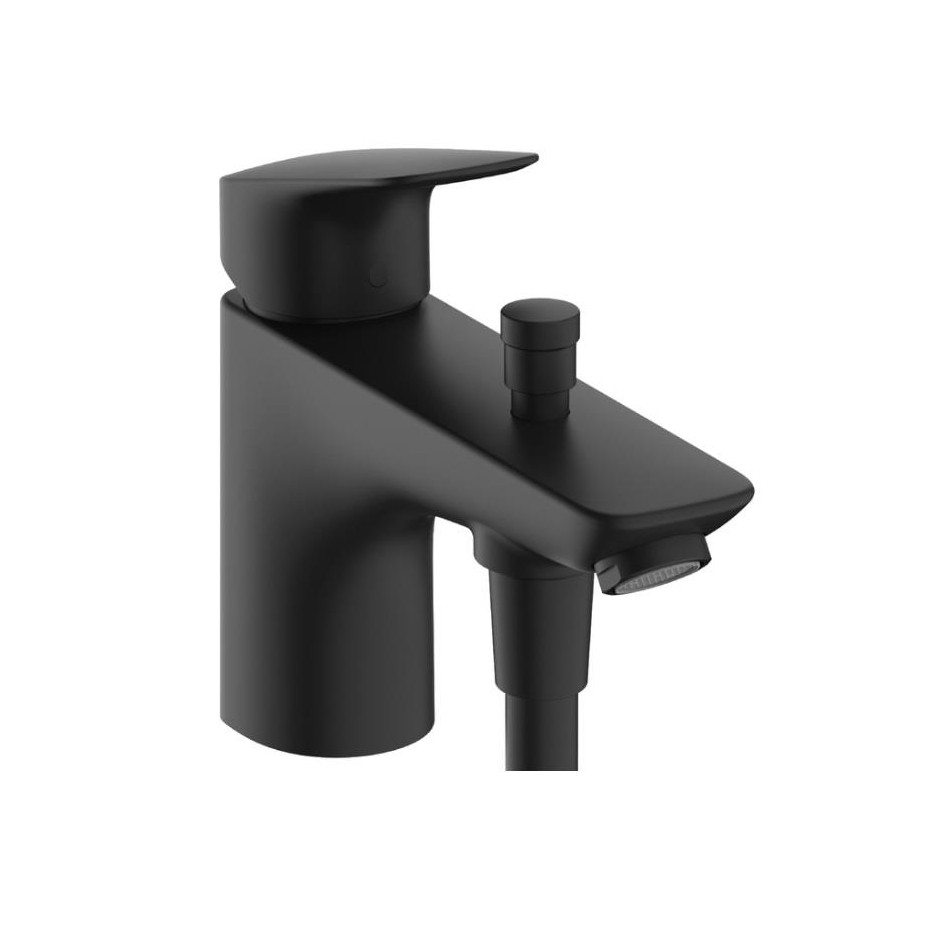 Hansgrohe Logis Jednouchwytowa bateria wannowa Monotrou z 2 zakresami przepływu Czarny Matowy - 896086_O1