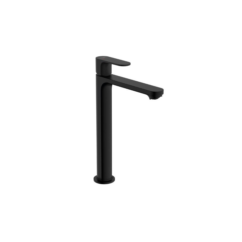 Hansgrohe Rebris S Jednouchwytowa bateria umywalkowa 240 CoolStart do mis umywalkowych z kompletem odpływowym Czarny Matowy - 858864_O1