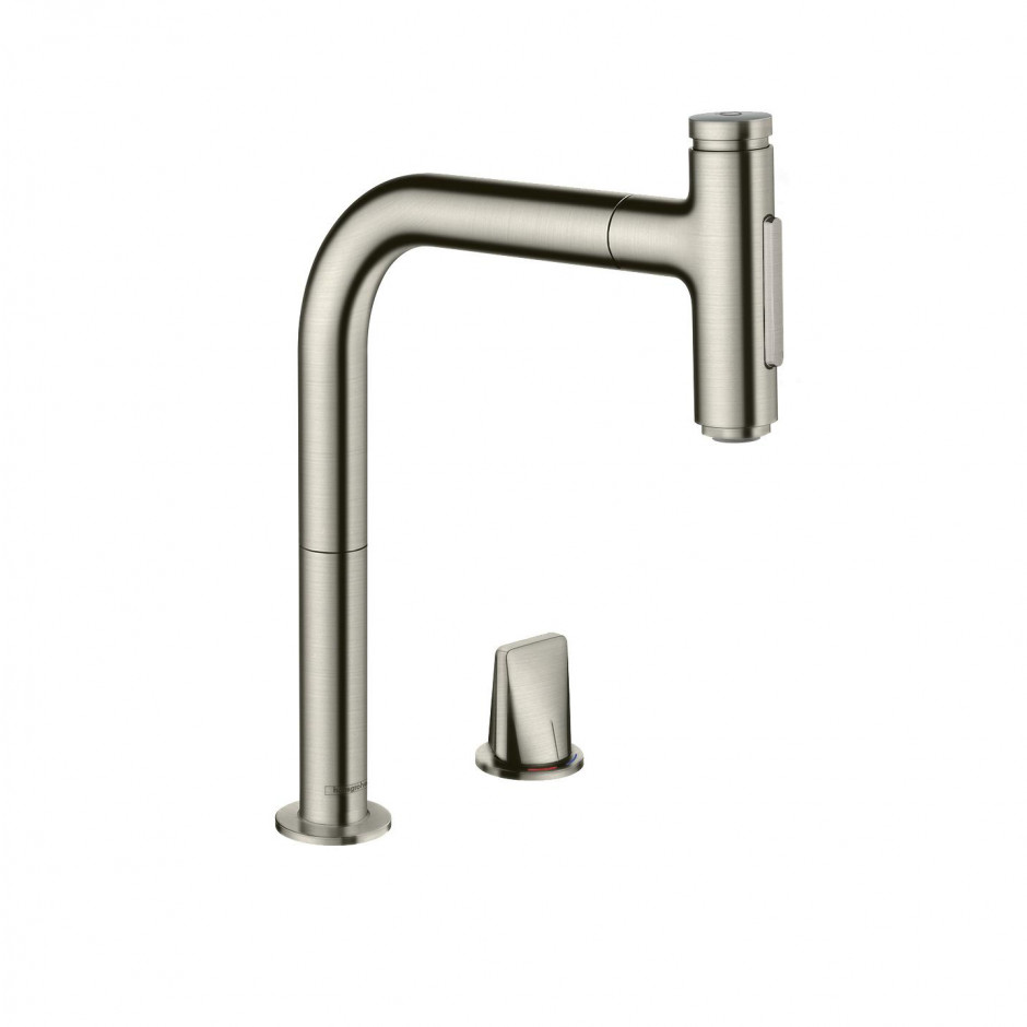 Hansgrohe Metris Select M71 2-otworowa jednouchwytowa bateria kuchenna 200, wyciągana wylewka, 2jet, sBox - 819279_O1