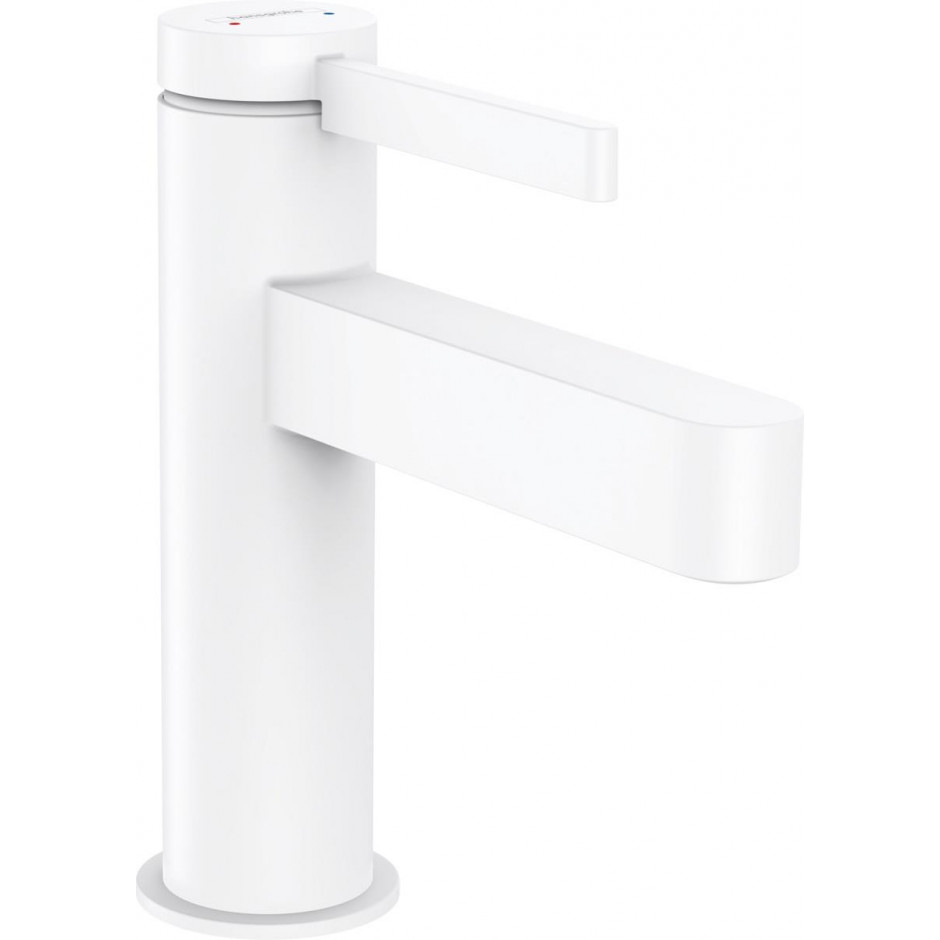 Hansgrohe Finoris bateria umywalkowa 100 z korkiem Push-Open biały matowy - 829122_O1