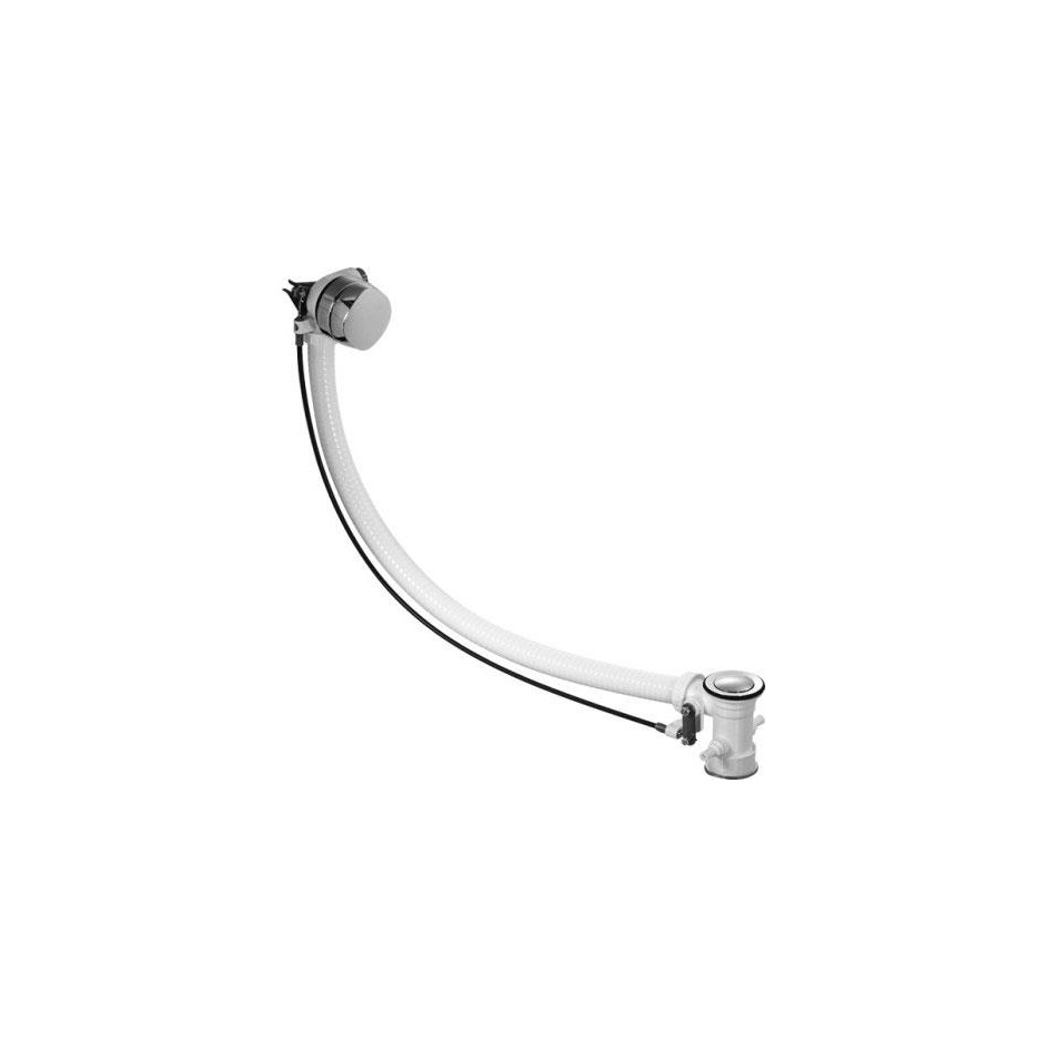 Duravit Zestaw przelewowo-odpływowy z napełnianiem przez przelew chrom - 472624_O1