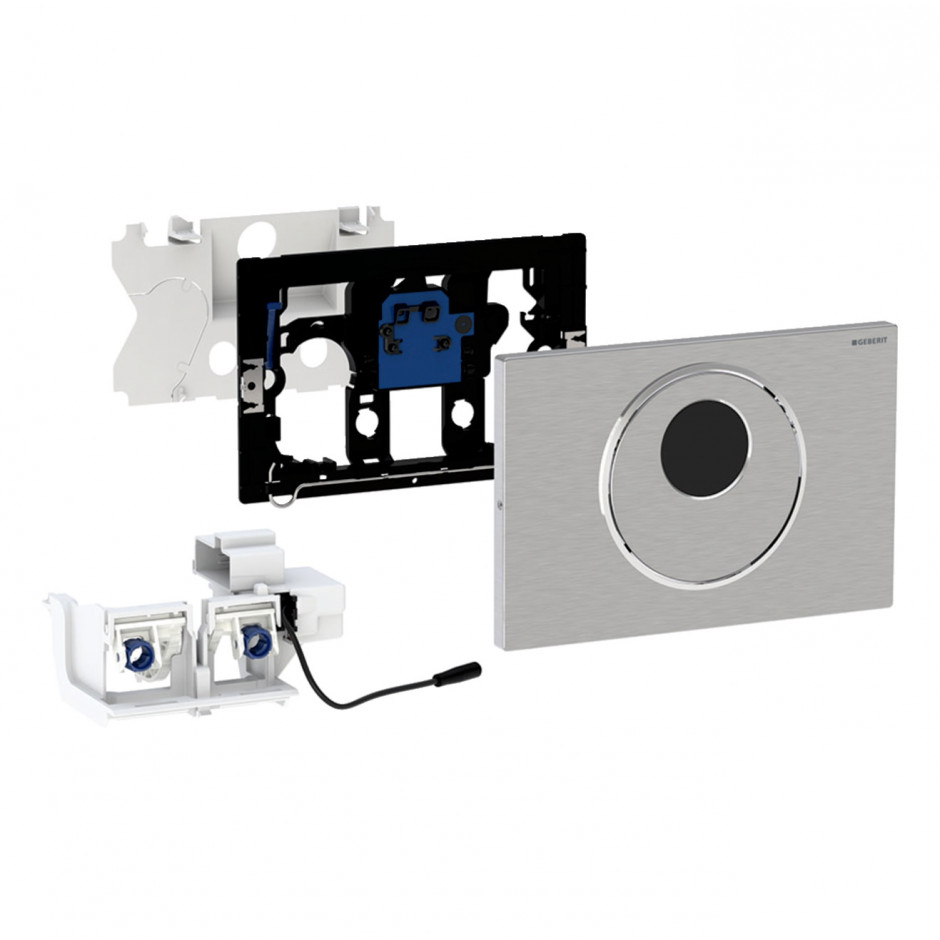 Geberit Elektroniczny zestaw uruchamiający WC Geberit, IR, Sigma10, 12cm, stal nierdz.