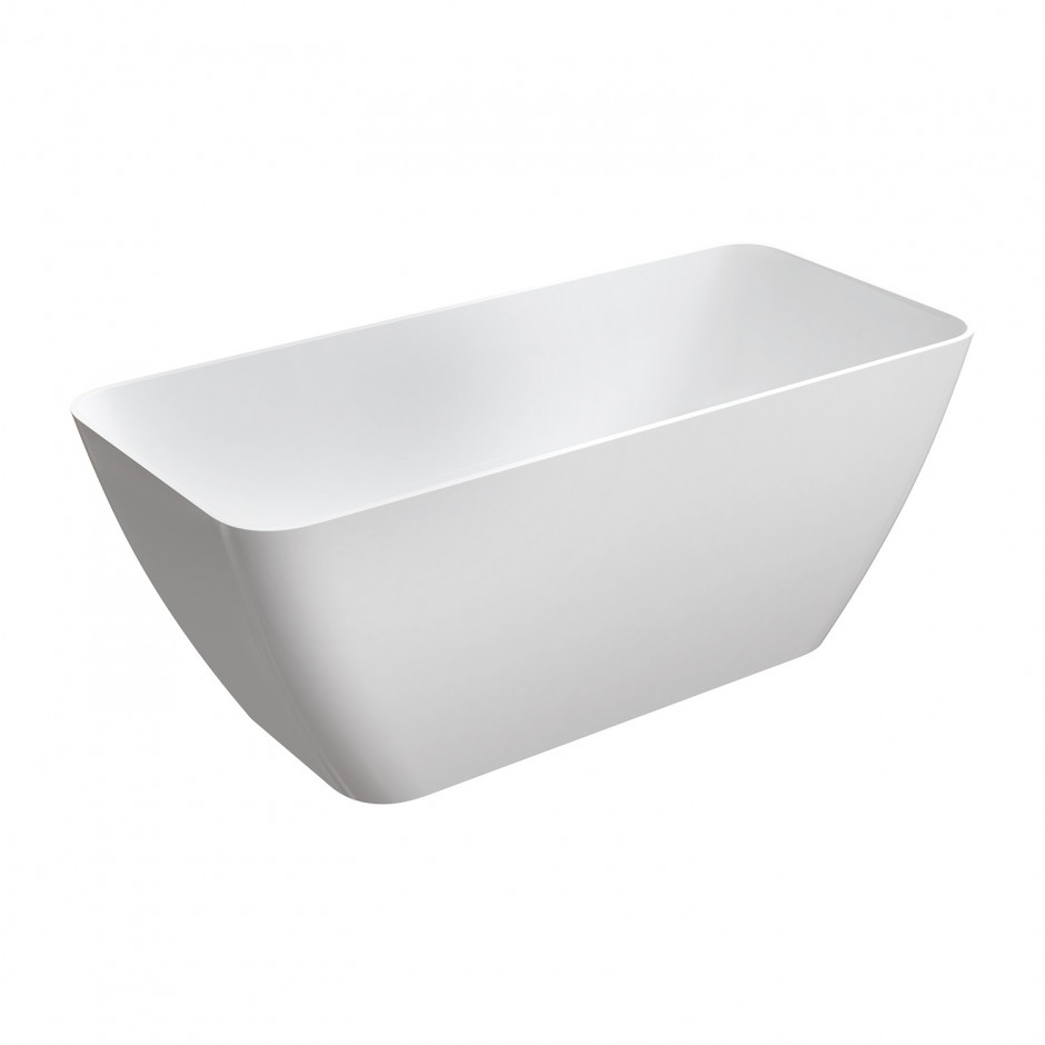 Omnires Parma Wanna Marble+, 159X70,5X62Cm, biała Połysk