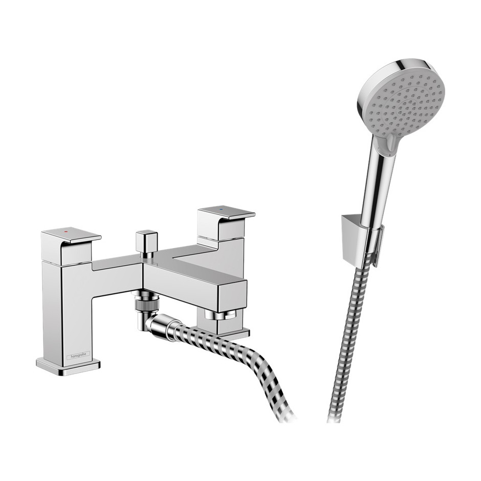 Hansgrohe Vernis Shape bateria wannowa 2 otw z zestawem Chrom