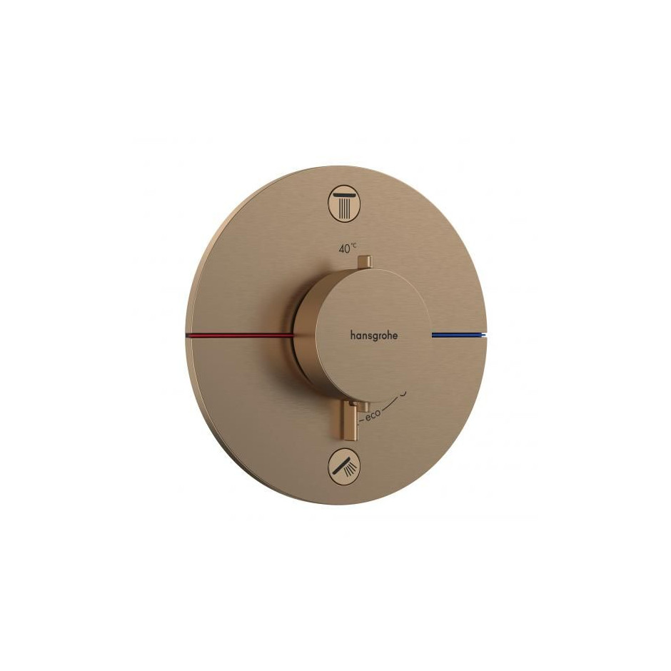 Hansgrohe ShowerSelect Comfort S Bateria termostat podtynkowa do 2 odbiorników Brąz Szczotkowany