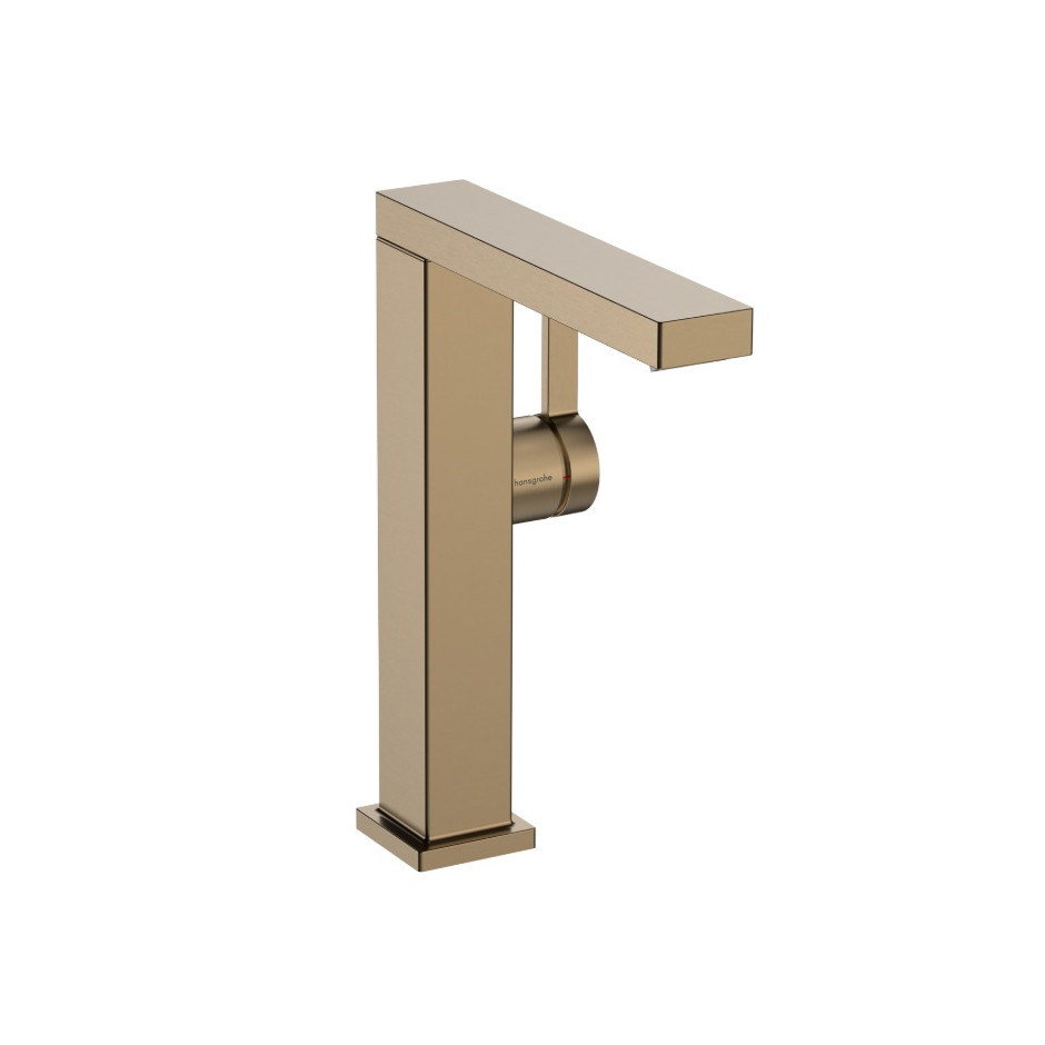 Hansgrohe Tecturis E bateria umywalkowa 210 Finie CoolStart z obrotową wylewką z korkiem Push-Open Brąz Szczotkowany