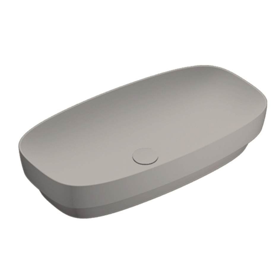 Catalano Alvea umywalka 75x40 nablatowa/wpuszczana szary gołębi mat