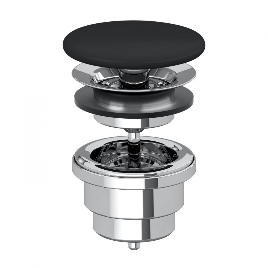 Villeroy & Boch Niezamykany odpływ Pure Black CeramicPlus