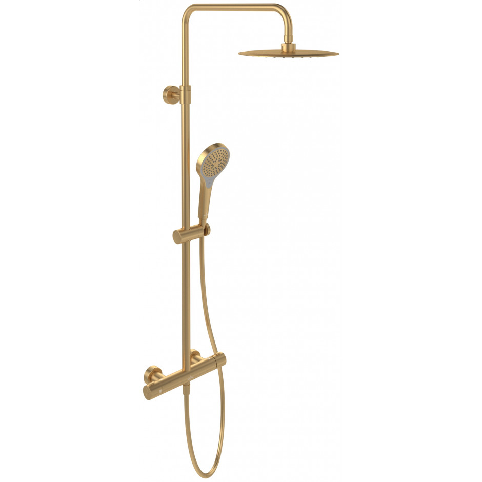 Villeroy & Boch Verve Showers System prysznicowy z trzema rodzajami strumienia 287 x 1093 x 472 mm Brushed Gold