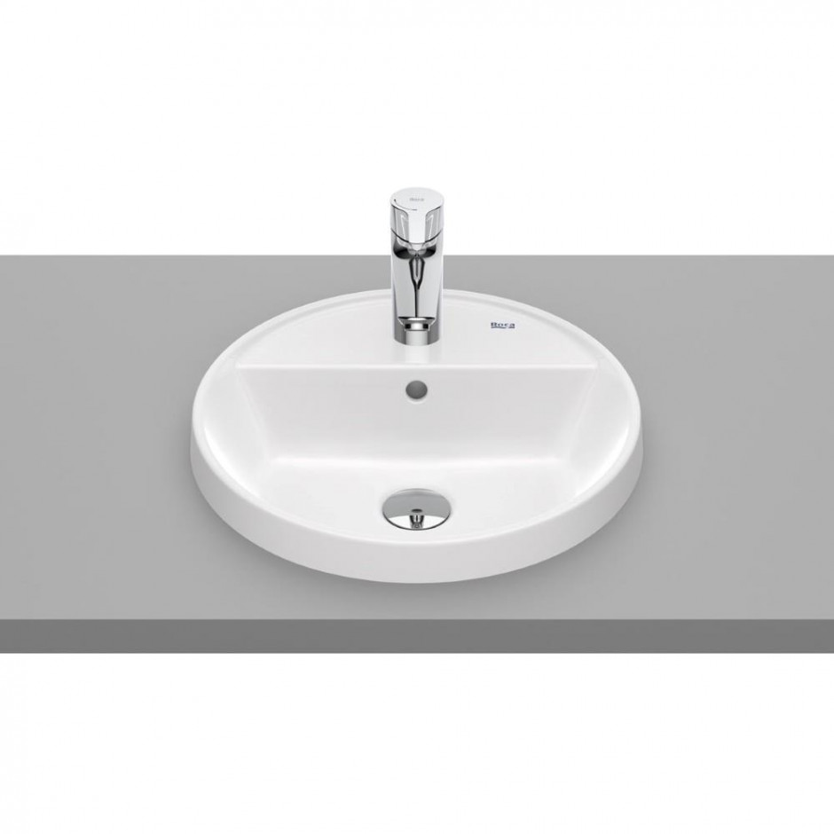 Roca Gap Round Umywalka wpuszczana w blat okrągła 40 cm biały - 841335_O1