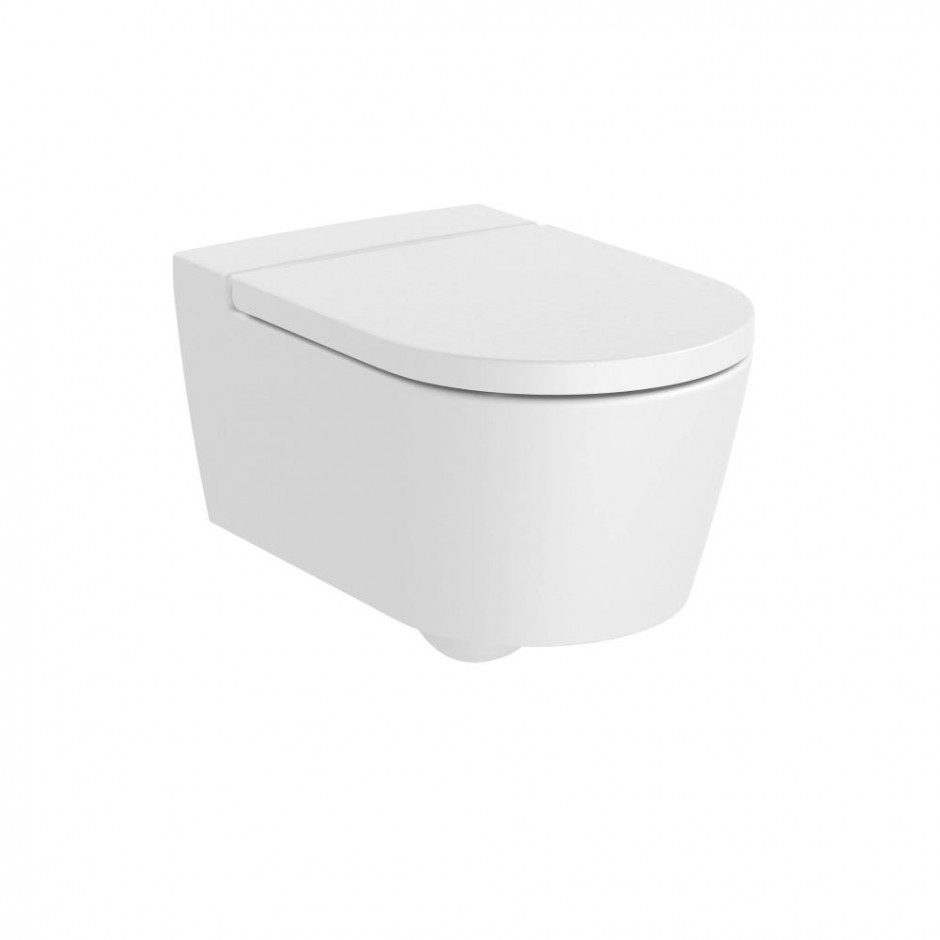 Roca Inspira Round Miska WC wisząca Rimless 56x37 cm biały mat - 841355_O1