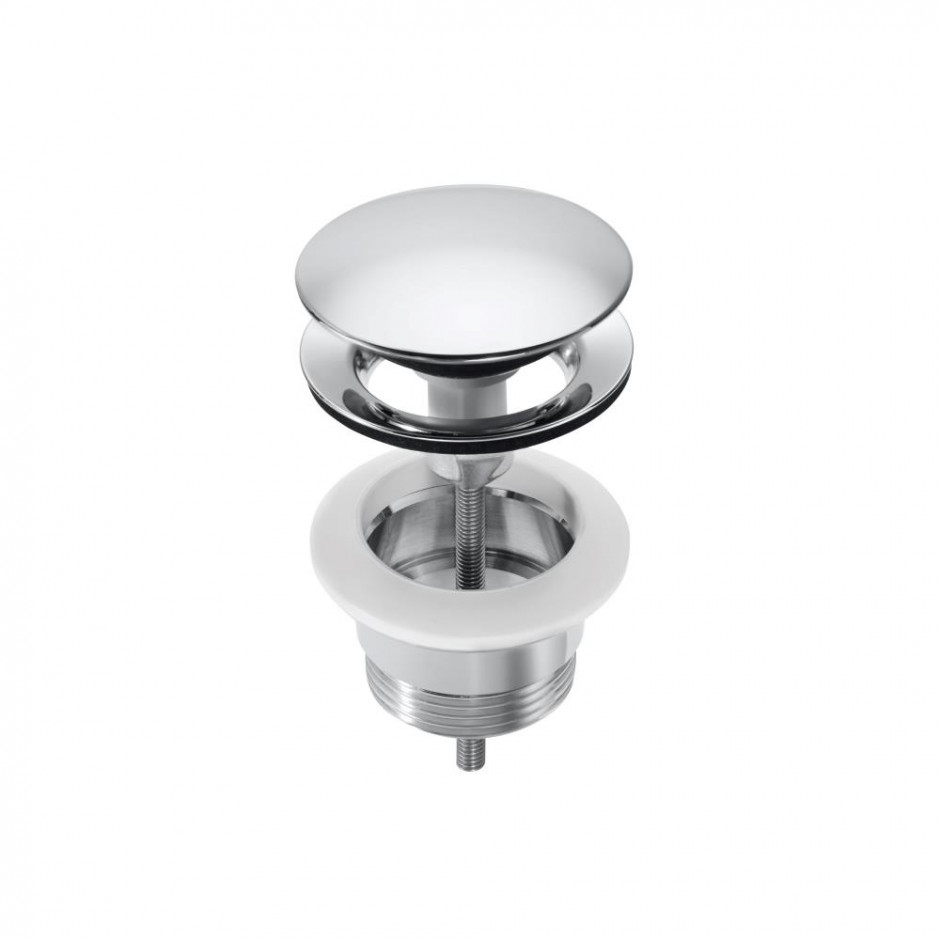 Roca Aqua Korek uniwersalny click-clack do umywalek z pokrywą średnica odpływu 65 mm chrom - 841776_O1