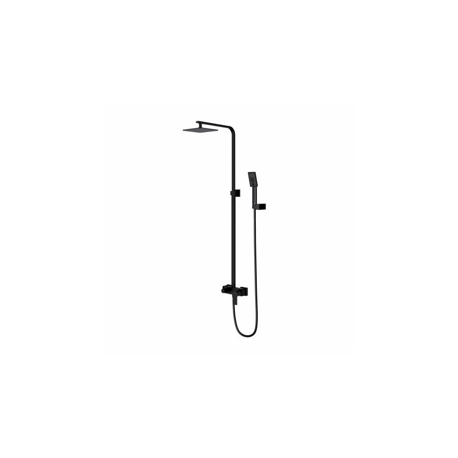 Omnires BARETTI system prysznicowy natynkowy czarny mat - 862533_O1