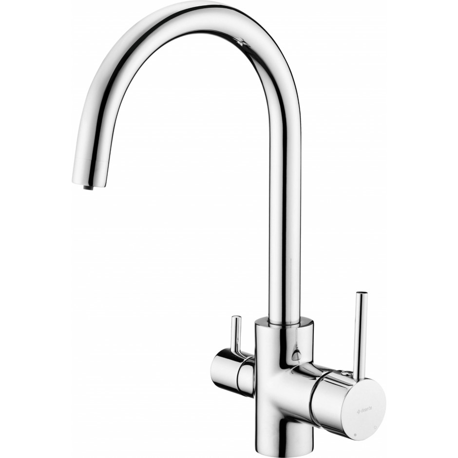 Deante chrom bateria zlewozmywakowa z wylewką "u" z podłączeniem do filtra wody - 832598_O1