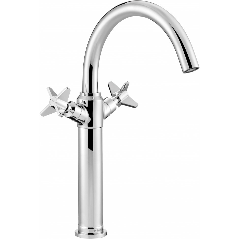 Deante temisto chrom bateria umywalkowa XL z podwyższonym korpusem z korkiem click-clack - 832754_O1