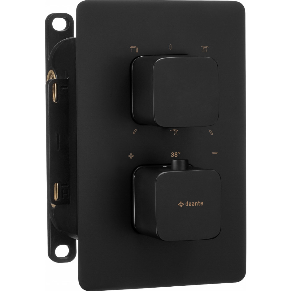 Deante element zewnętrzny do box-a termostatycznego bxy_x44t nero zaokrąglone - 832786_O1