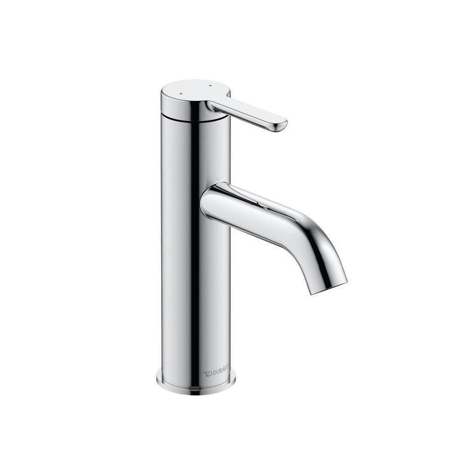 Duravit C.1 jednouchwytowa bateria umywalkowa M (175 mm) bez korka automatycznego, chrom - 729383_O1