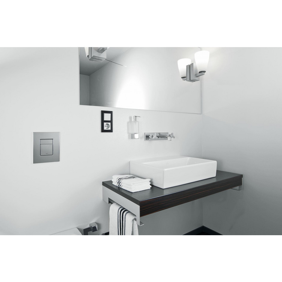 Grohe Cersanit Caspia Zestaw 6w1: Stelaż podtynkowy z miską WC wiszącą bezrantową/Clean On, deską wolnoopadającą i przyciskiem (3884 +K11-0233 +K98-0145 +38732) - 19005_O4