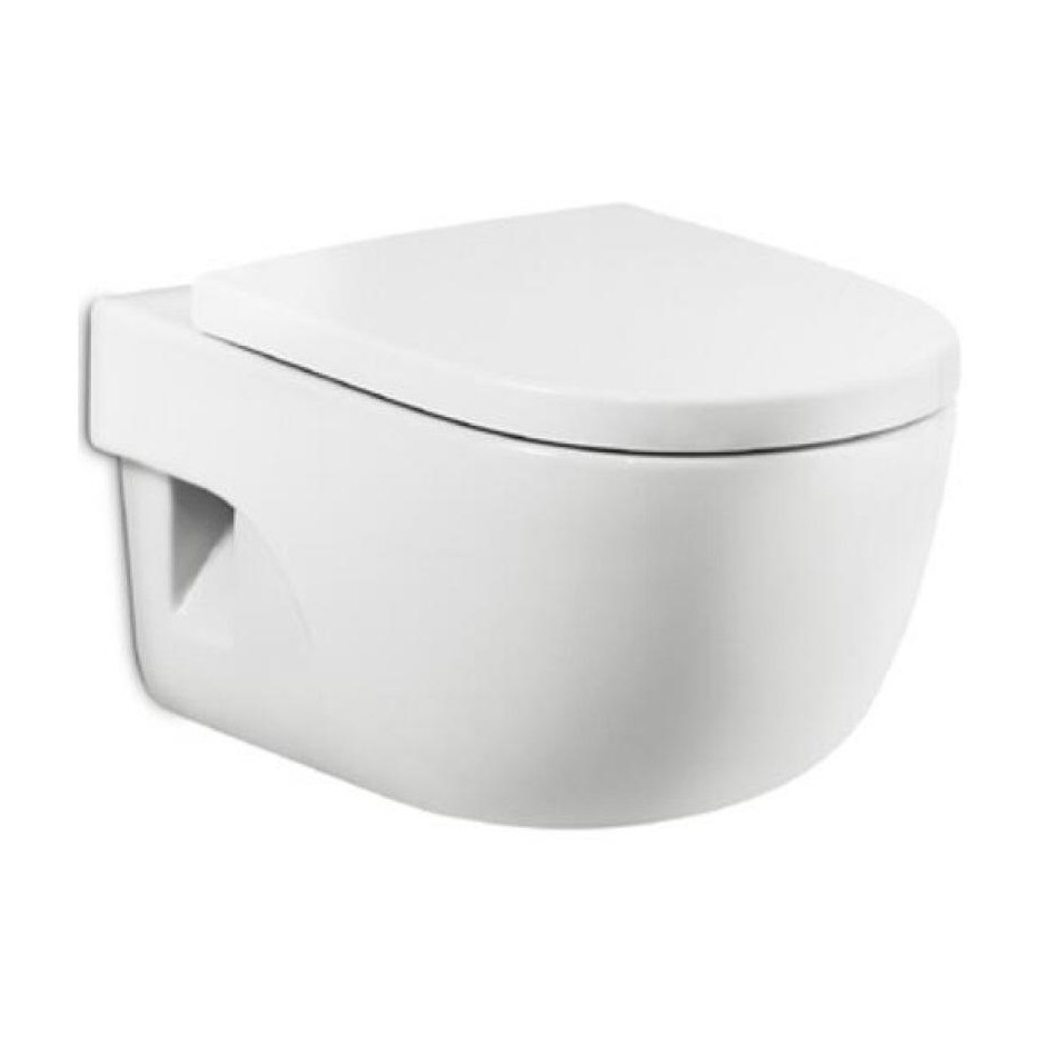 Geberit Roca Meridian Zestaw Miska WC wisząca z deską w/o i stelażem Geberit Duofix Basic (A8012A2004+A346247000+111.153.00.1+115.135.21.1) - 174137_O1