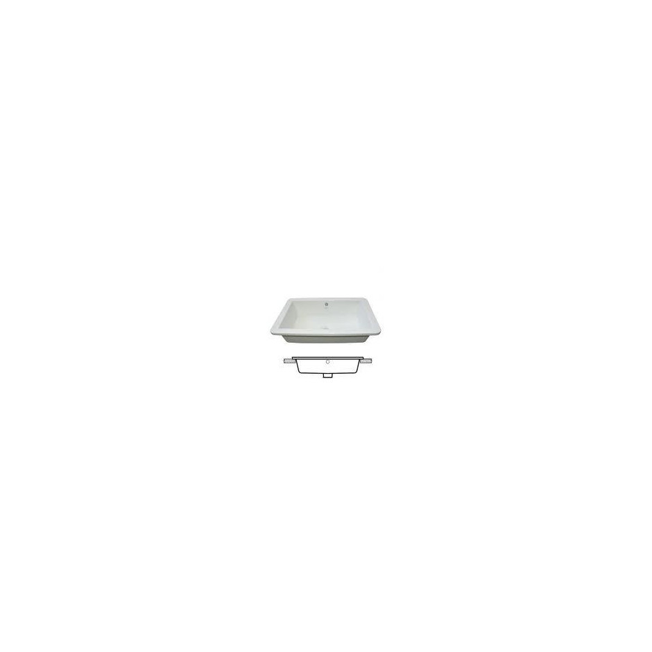 Ideal Standard Strada umywalka wpuszczana w blat 60 x 44 cm biała - 449336_O1