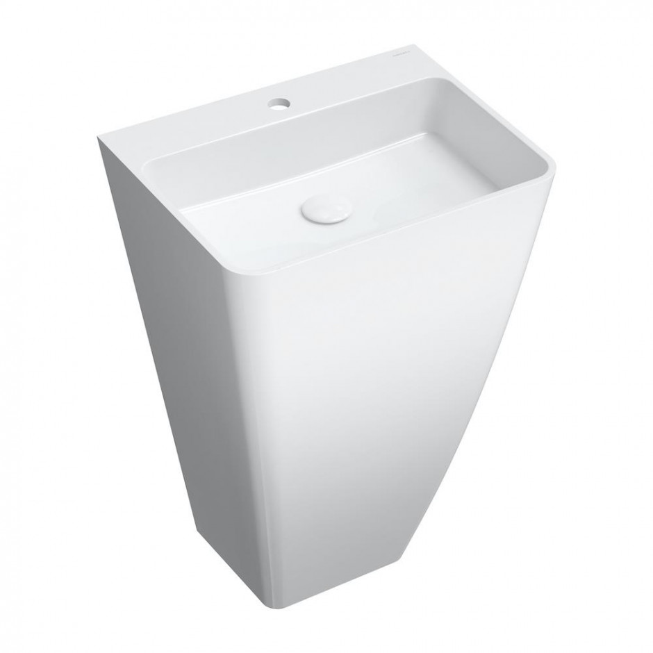 Omnires Parma Umywalka Wolnostojąca Marble+, 55X43Cm, Biały Połysk - 844425_O1