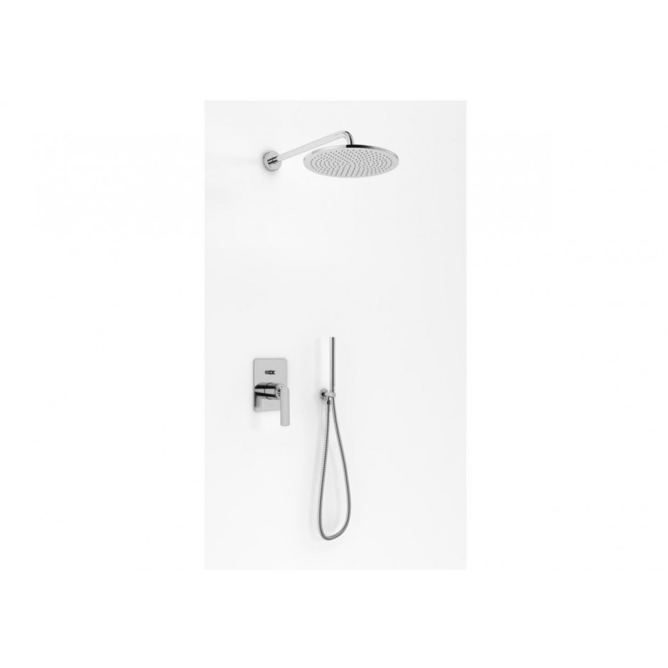 Kohlman Experience Zestaw prysznicowy podtynkowy z deszczownicą 40cm chrom - 761682_O1