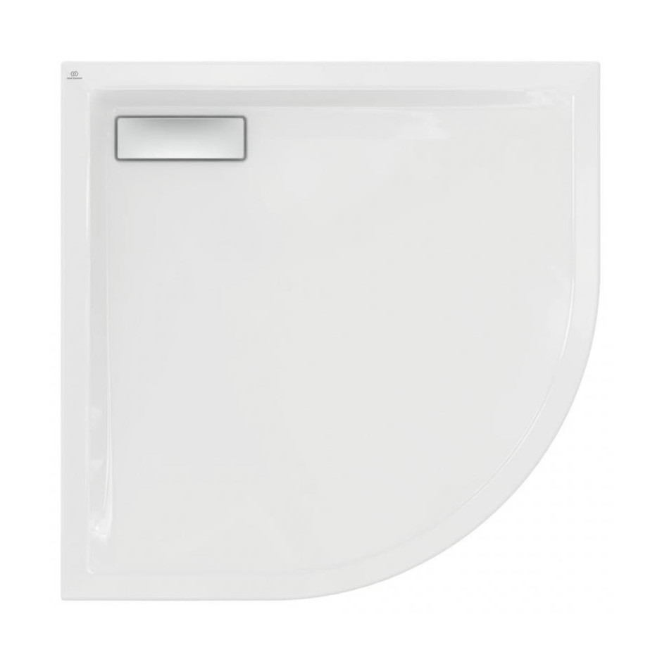 Ideal Standard Ultra Flat New Brodzik prysznicowy półokrągły 90x90 cm biały połysk - 842663_O1