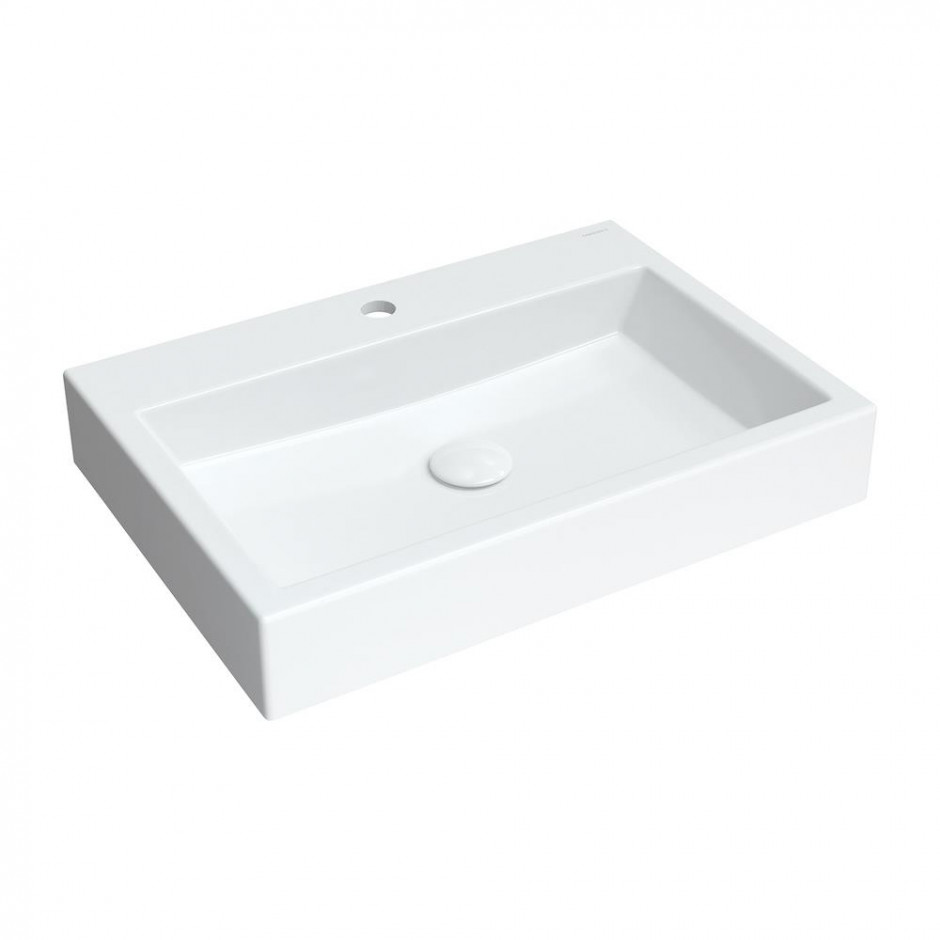 Omnires Thasos Umywalka Nablatowa/Wisząca Marble+, 60X42Cm, Biały Połysk - 844439_O1