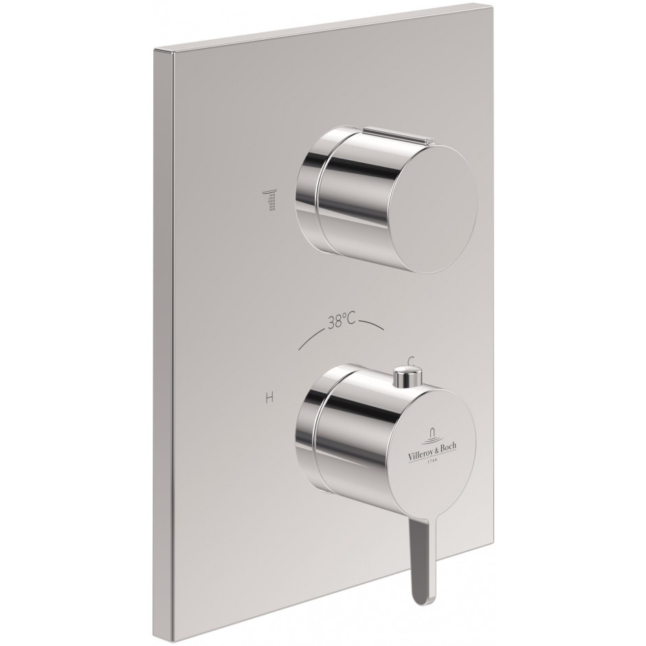 Villeroy & Boch Conum Termostatyczna bateria z jednodrożną regulacją przepływu Chrome - 900681_O1
