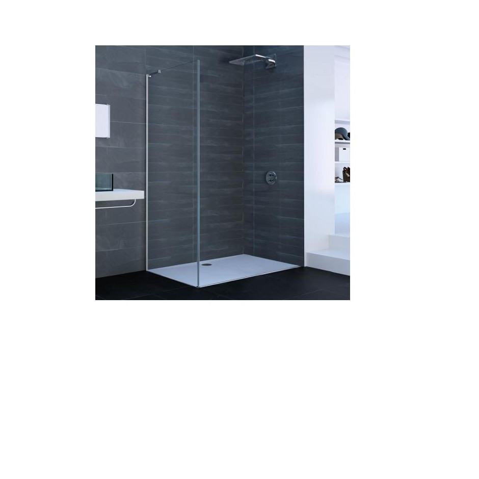 Huppe Xtensa Pure Ścianka boczna do Walk-In drzwi suwanych 1-częściowych ze stałym segmentem 800,black edition - 745572_O1