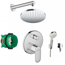Hansgrohe Vernis blend bateria Zestaw  podtynkowy, deszczownica (71466000+27809000+26271000) chrom
