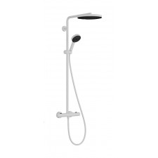 Hansgrohe Pulsify S Puro Komplet prysznicowy 260 1 jet z Ecostat Fine i słuchawką 3jet Biały Matowy
