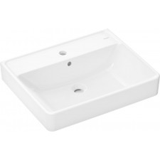 Hansgrohe Xanuia Q Umywalka wpuszczana w blat 600/480 szlifowana 1/o na bat. z przelewem biały