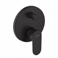 Hansgrohe Vernis Blend bateria wannowa montaż podtynkowy el. zewn. Czarny Matowy