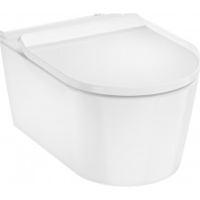 Hansgrohe EluPura S Miska wisząca WC 540, AquaHelix Flush z deską WC, SoftClose, QuickRelease, Slim Biały